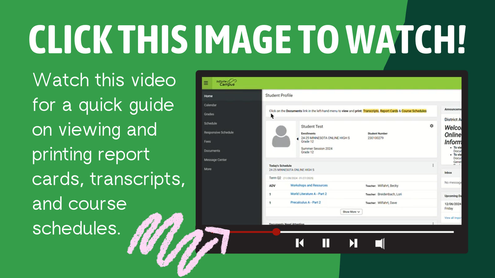 Using Infinite Campus Using Infinite Campus